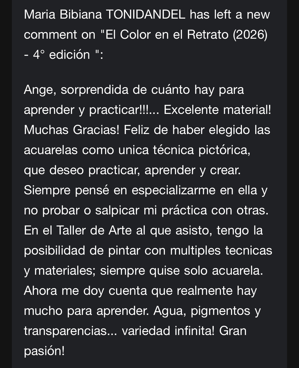 Testimonio de Maria