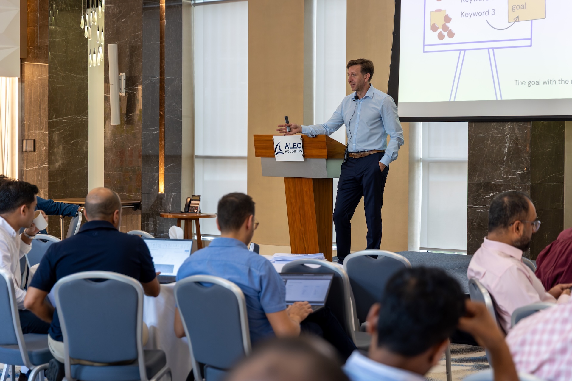 AI Problem Framing workshop in progress at ALEC