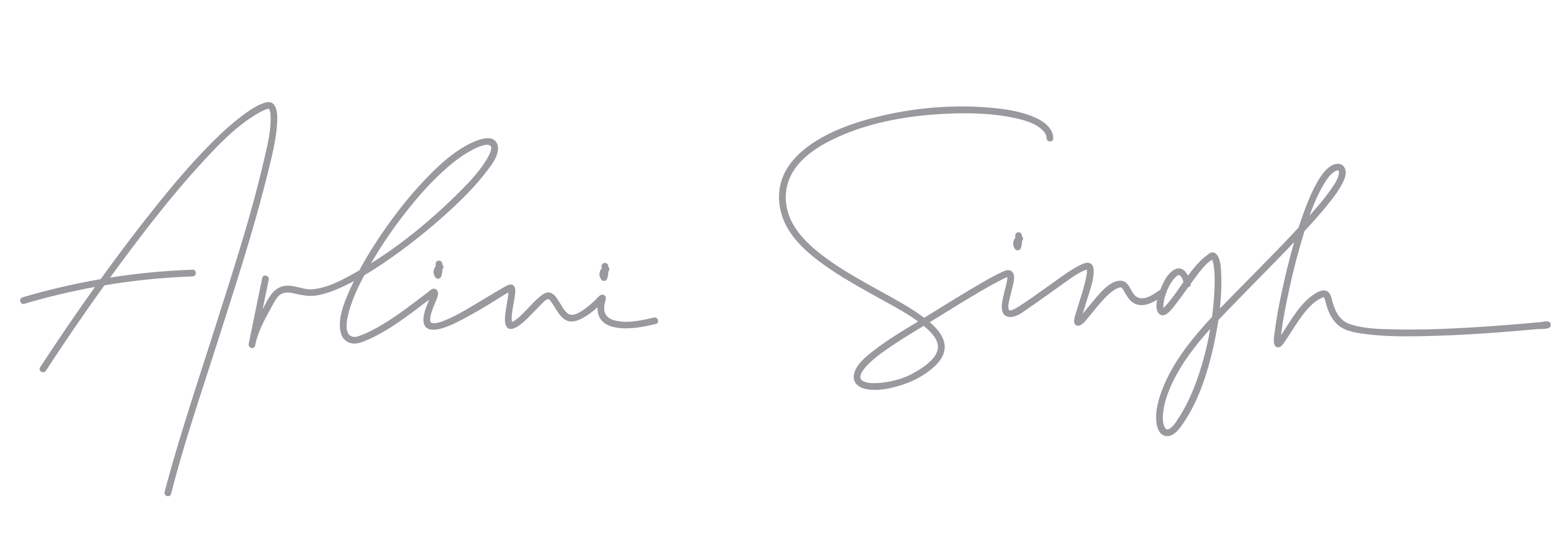 Dr. Arlini Singh, signature