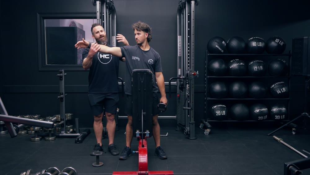Cueing a lateral raise