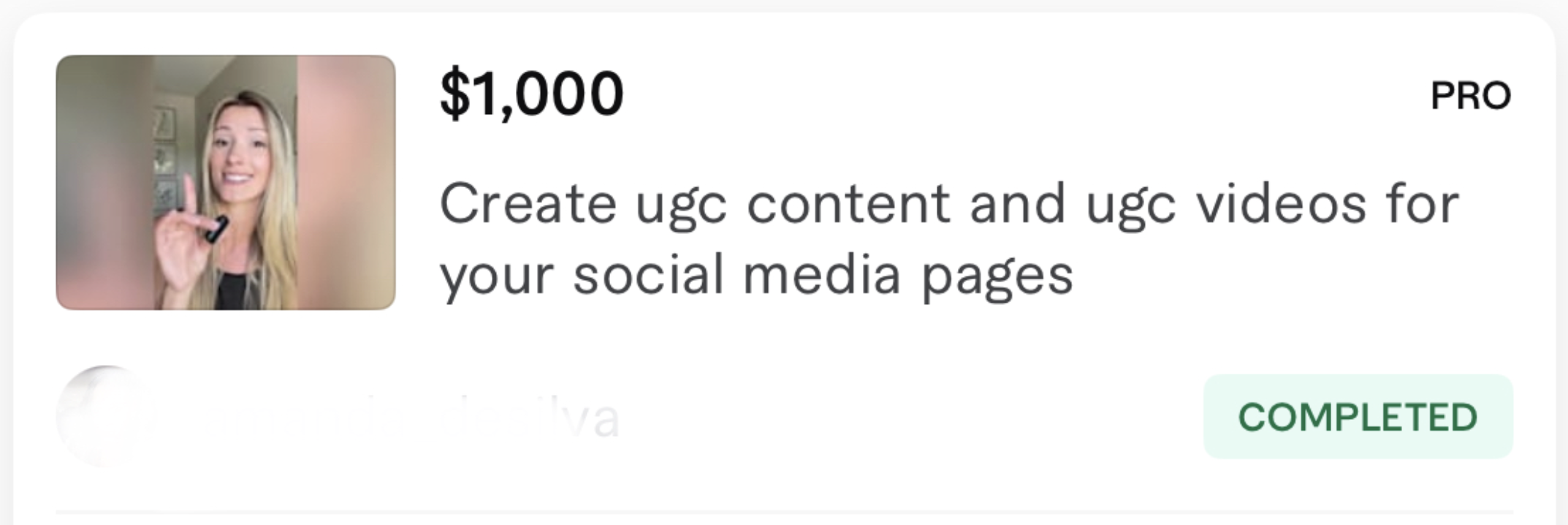 5-Star Freelancer student Fiverr win — passive brand deal screenshot