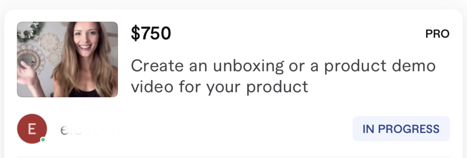 5-Star Freelancer Fiverr DM — student announcing first brand deal