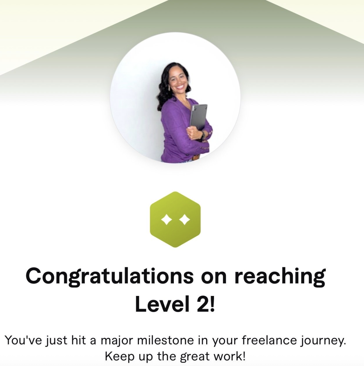 5-Star Freelancer student testimonial — UGC on Fiverr success