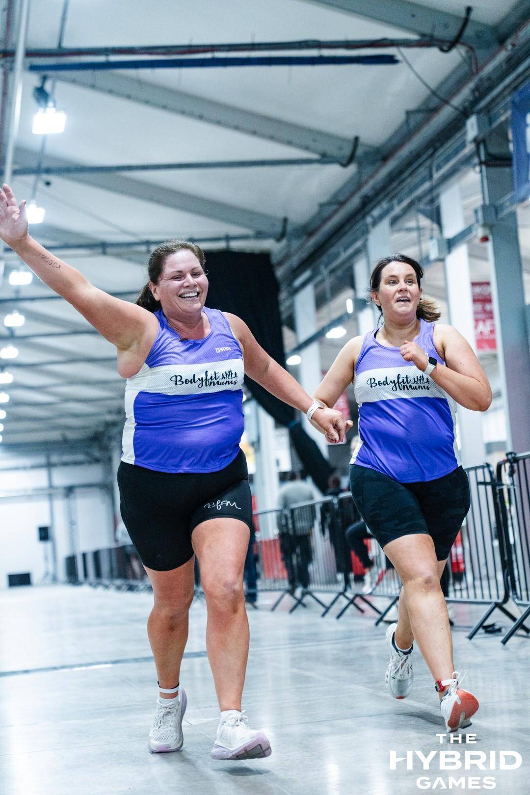 Paula completing the Hybrid Games