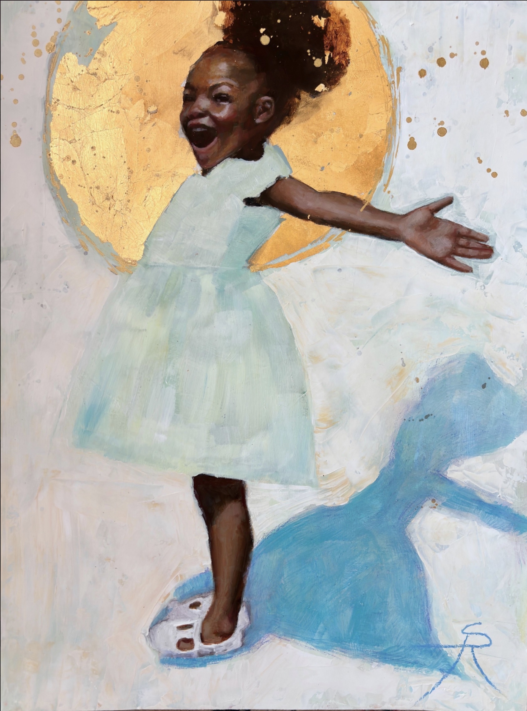Student painting