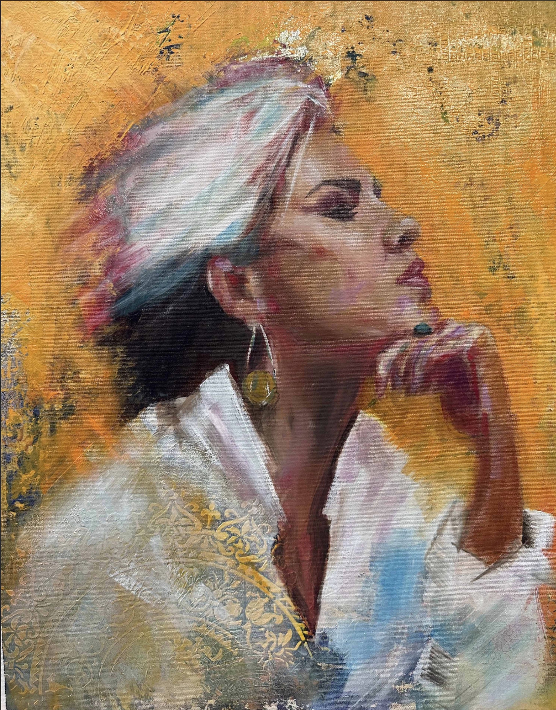 Student painting