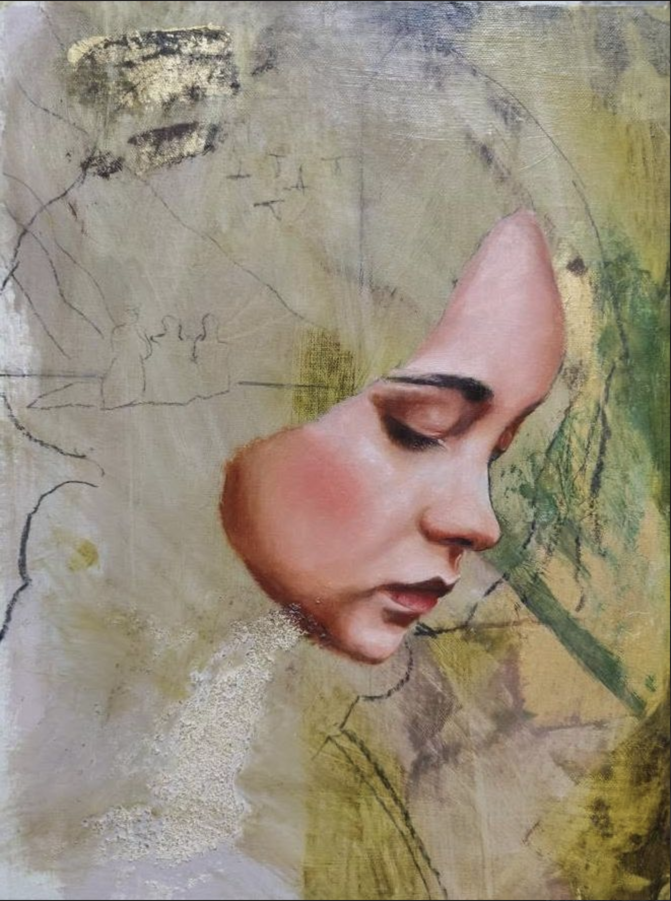 Student painting