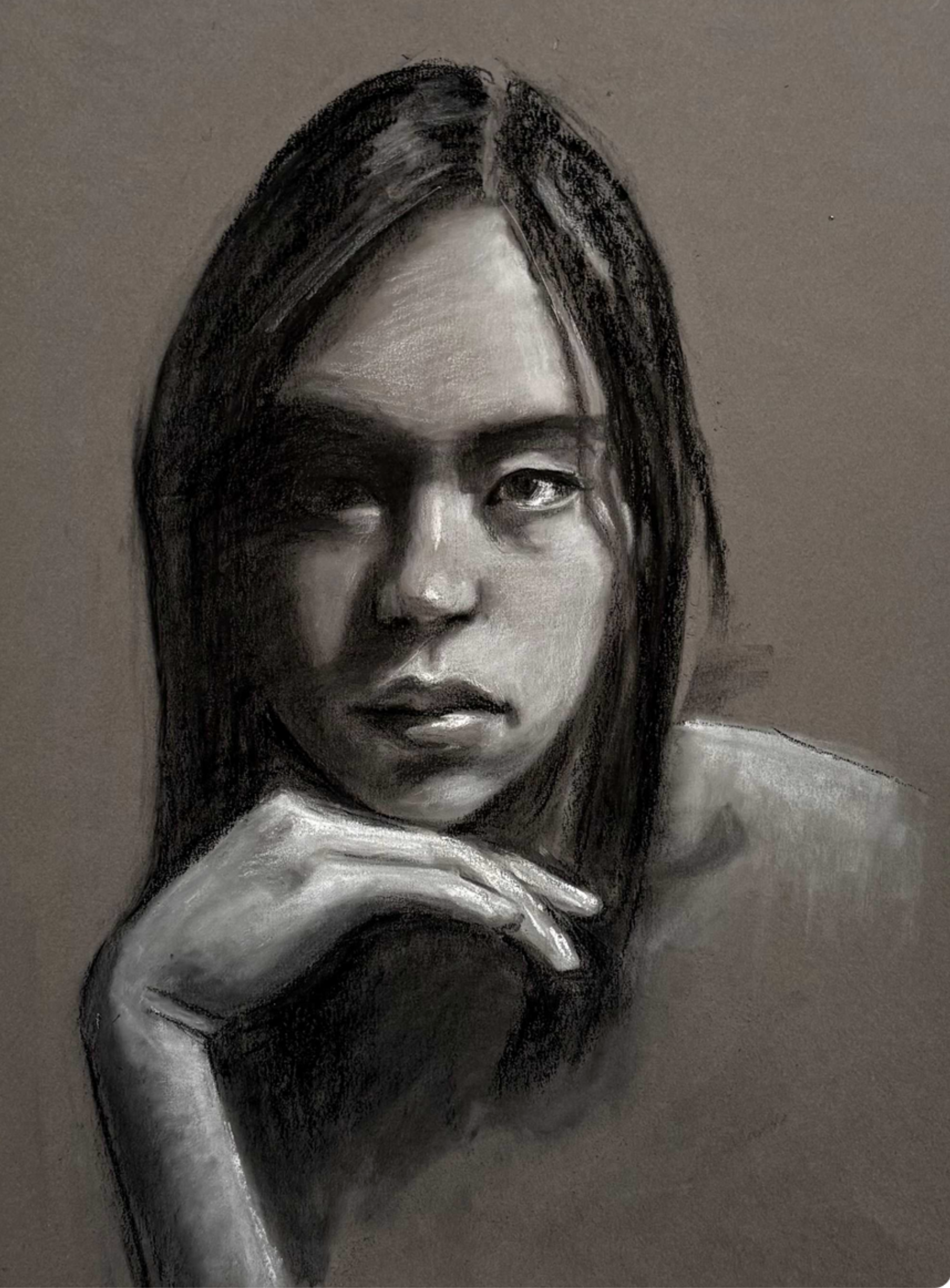 Student painting