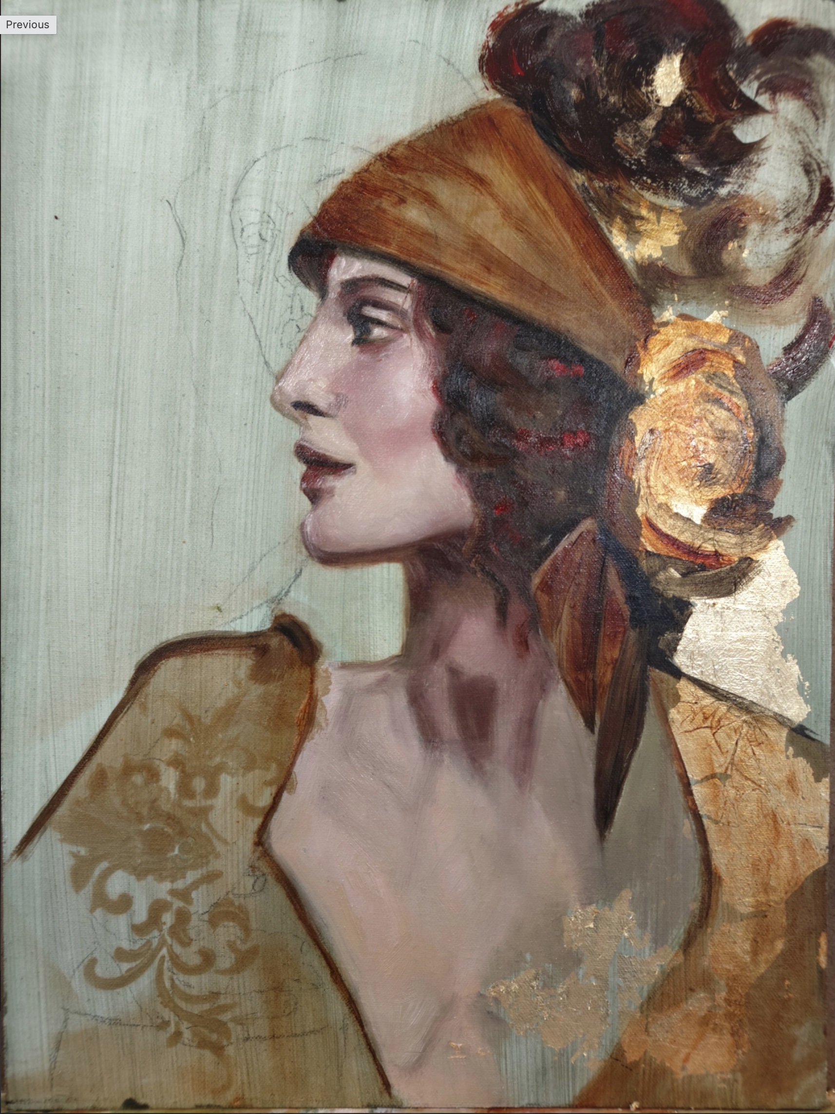 Student painting