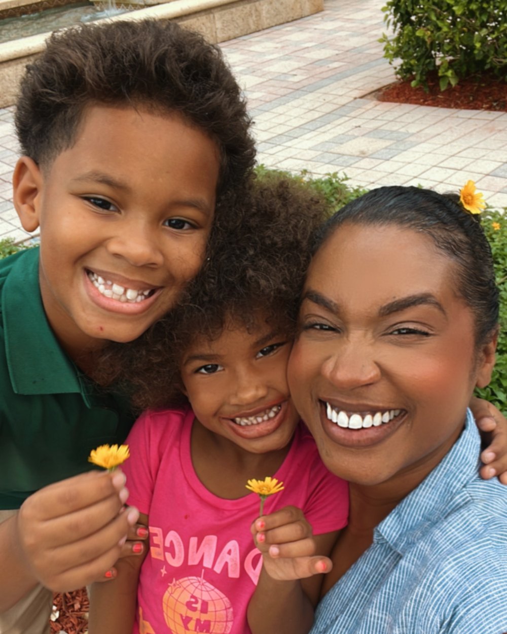 Tianna Trinidad, RN with her family