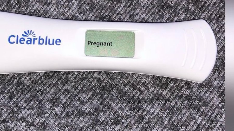 A positive pregnancy test