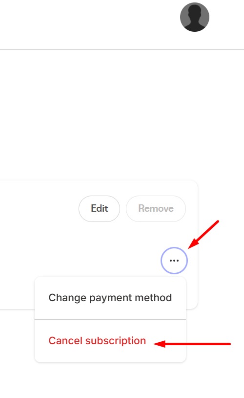 Cancel Membership Step 3