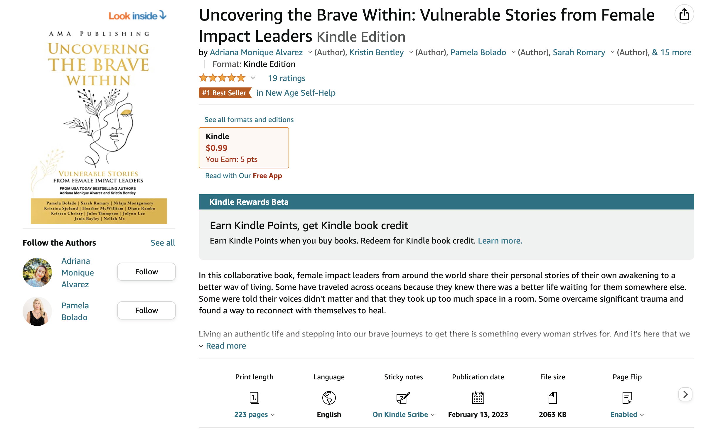 Uncovering the Brave Within Amazon number one bestseller proof