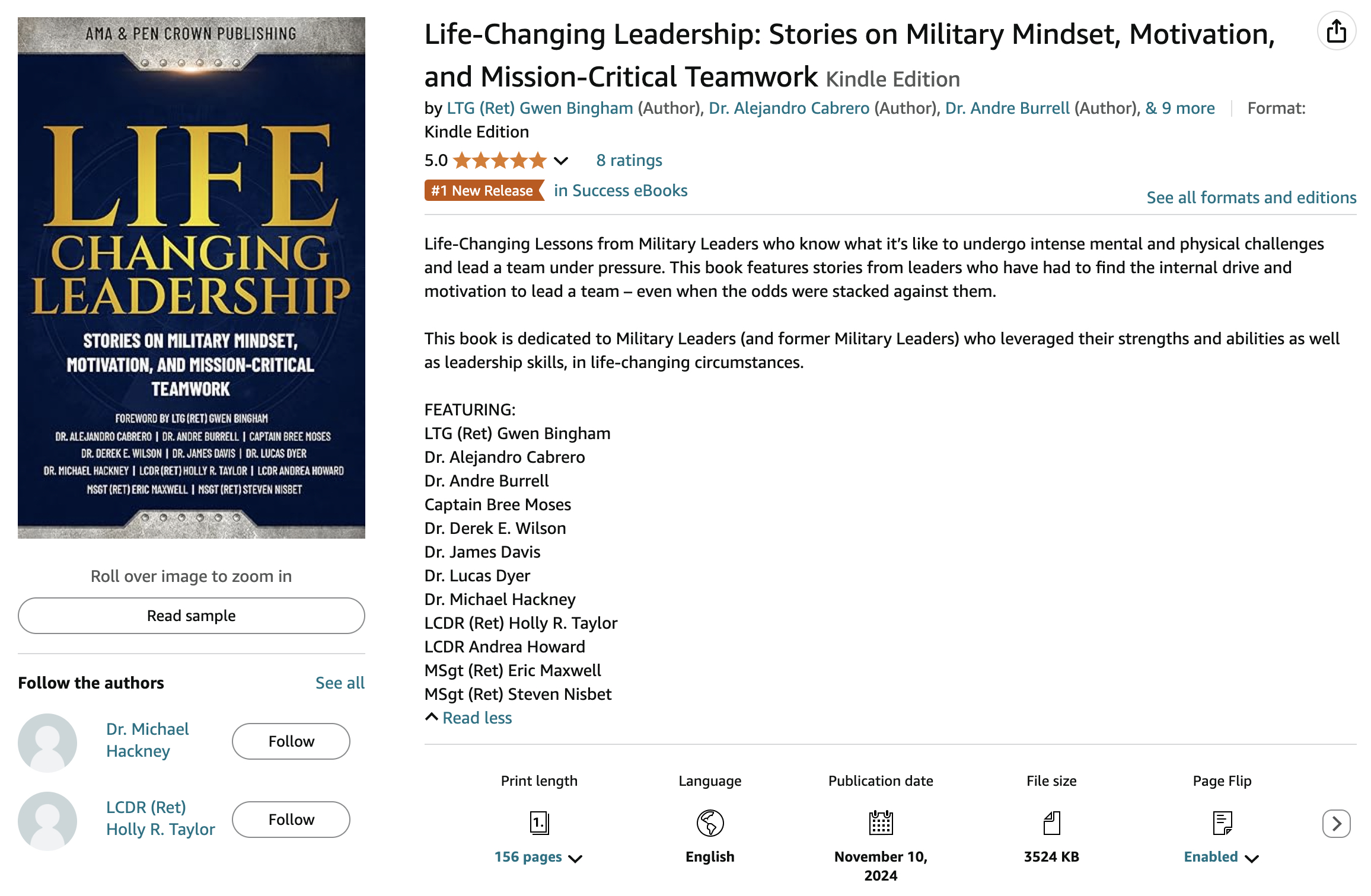 Life-Changing Leadership number one new release proof