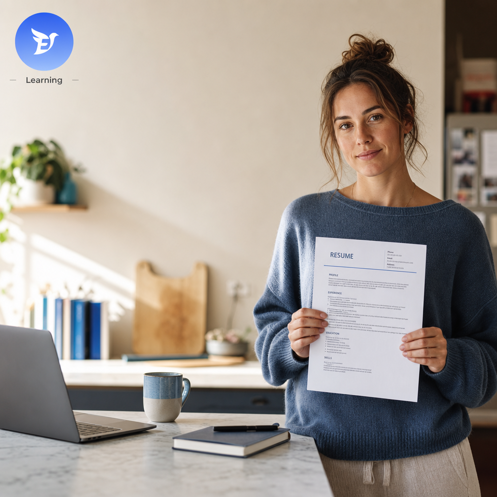 A job seeker reviewing their resume and considering how to present their experience clearly