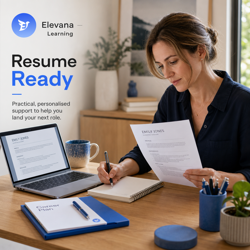 Resume Ready online resume writing course by Elevana Learning