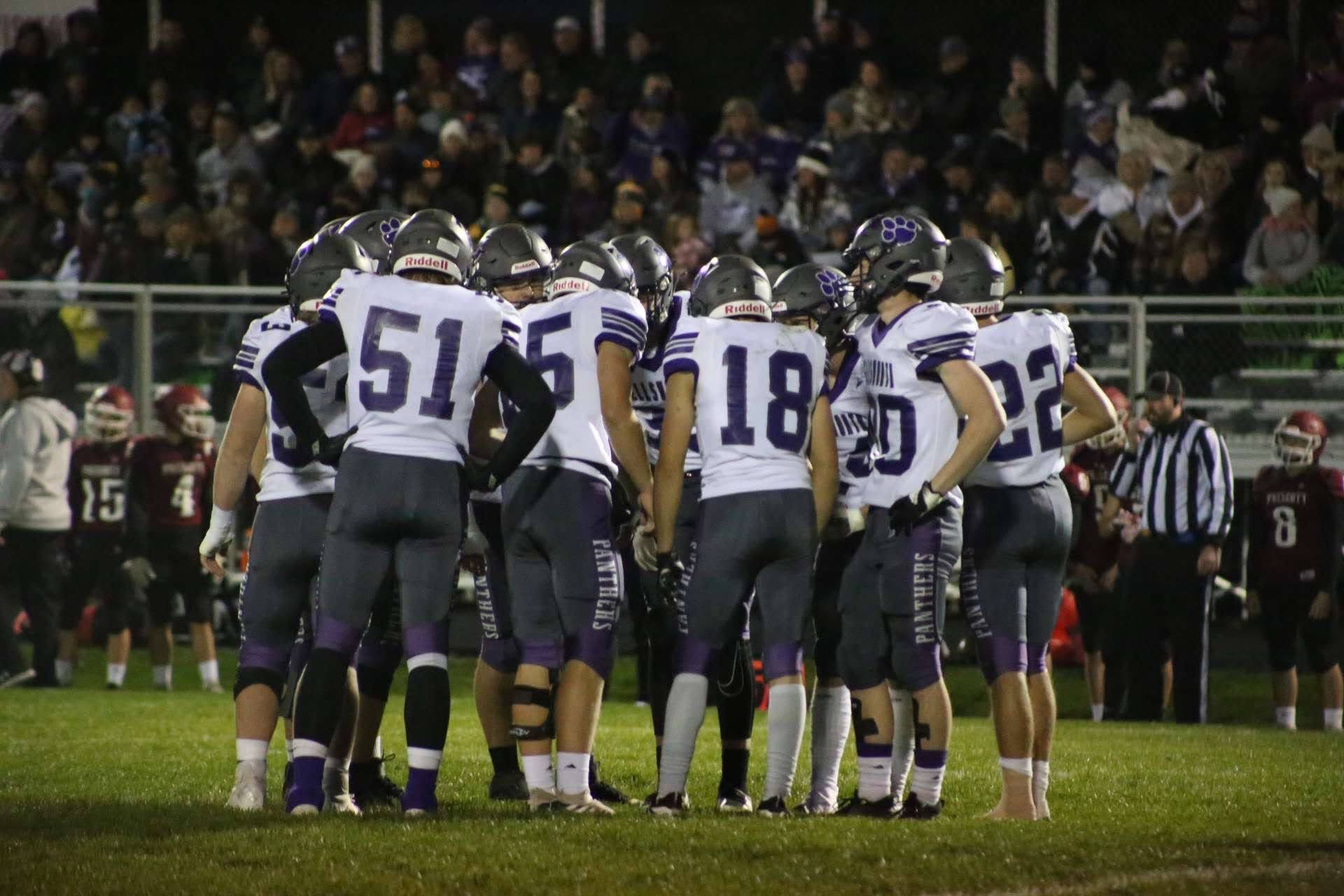Anthony (51) with his high school football team