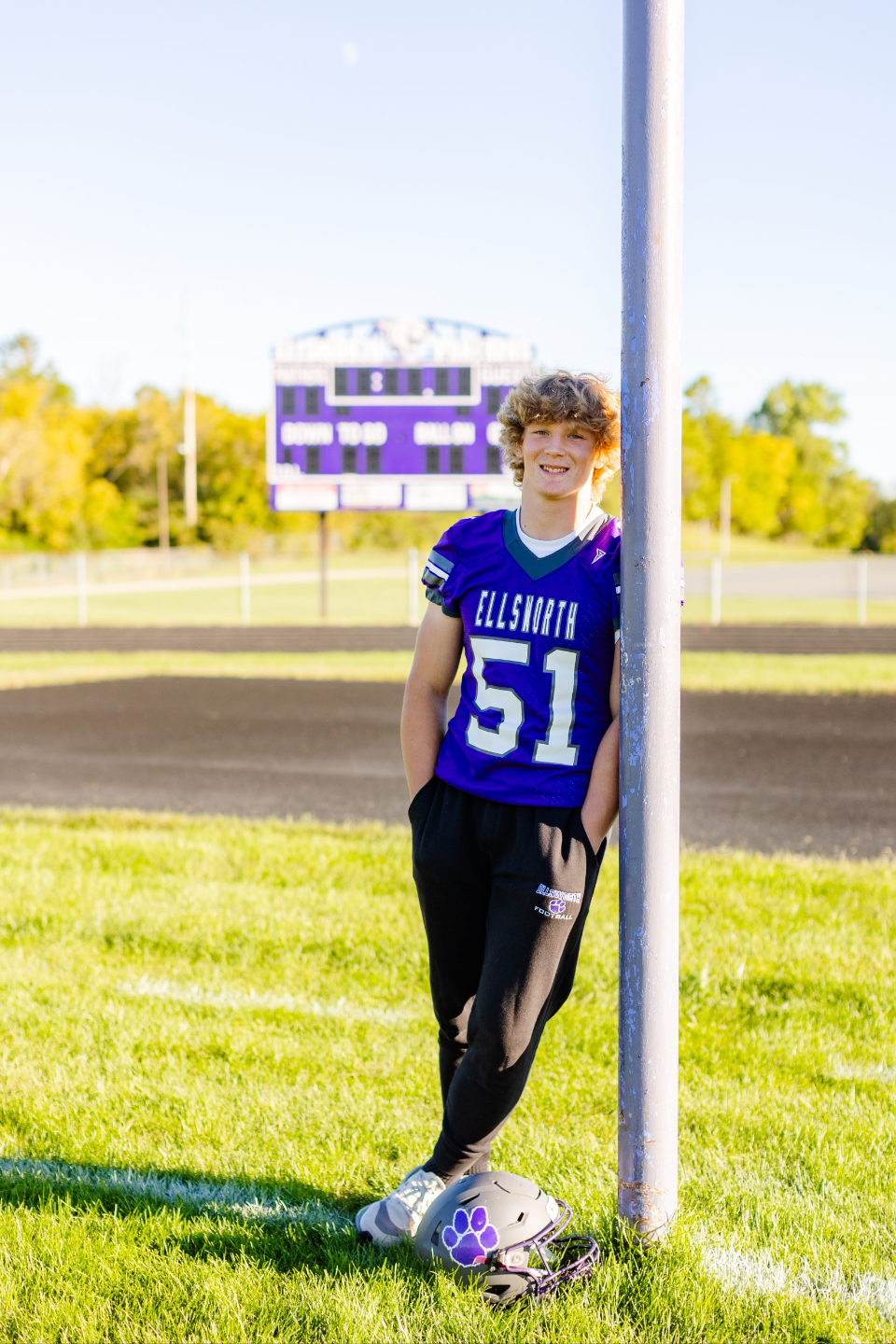 Anthony, senior year, Ellsworth football