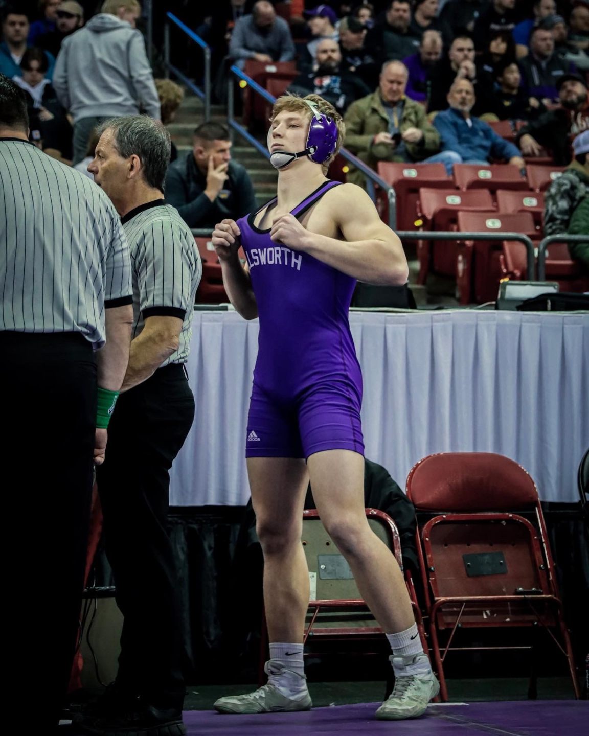 Anthony wrestling at the state tournament