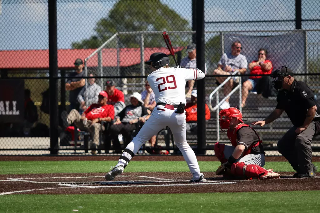 Anthony at bat for Valley City State University