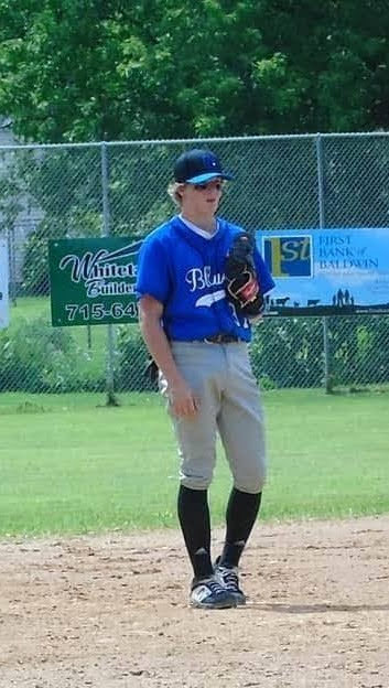 Anthony pitching youth baseball at age 14, Baldwin Blue Jays