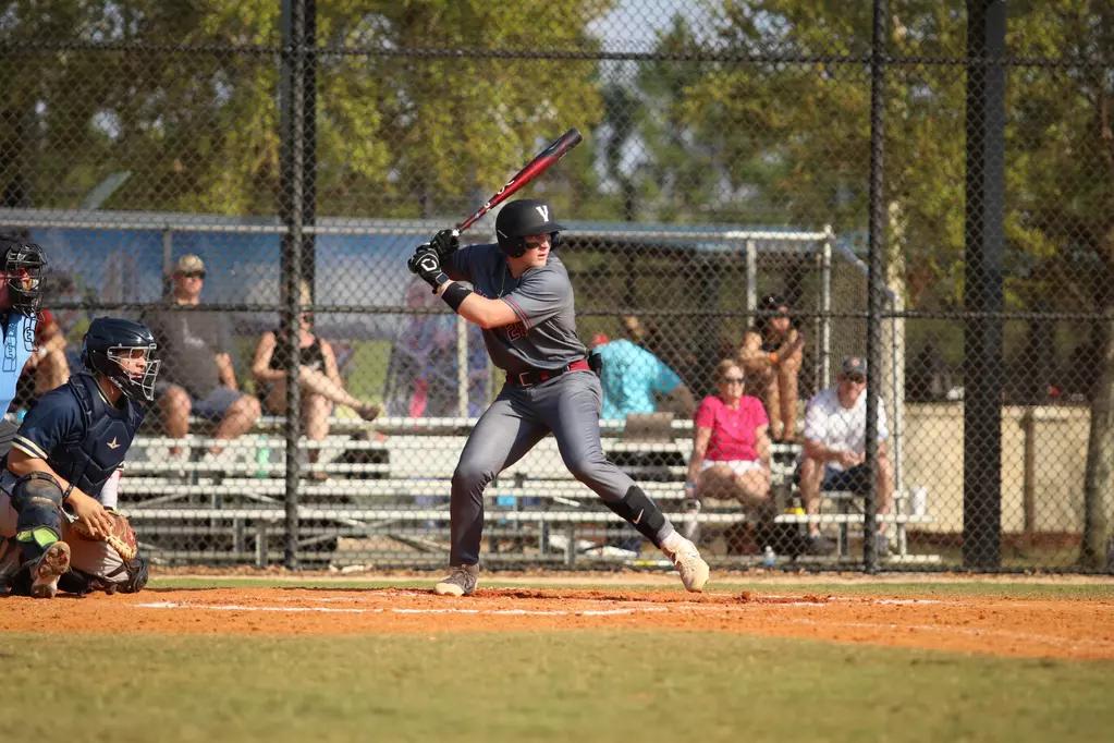 Anthony batting for Valley City State University baseball