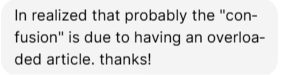 Community member feedback
