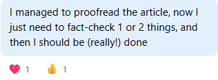 Community member feedback