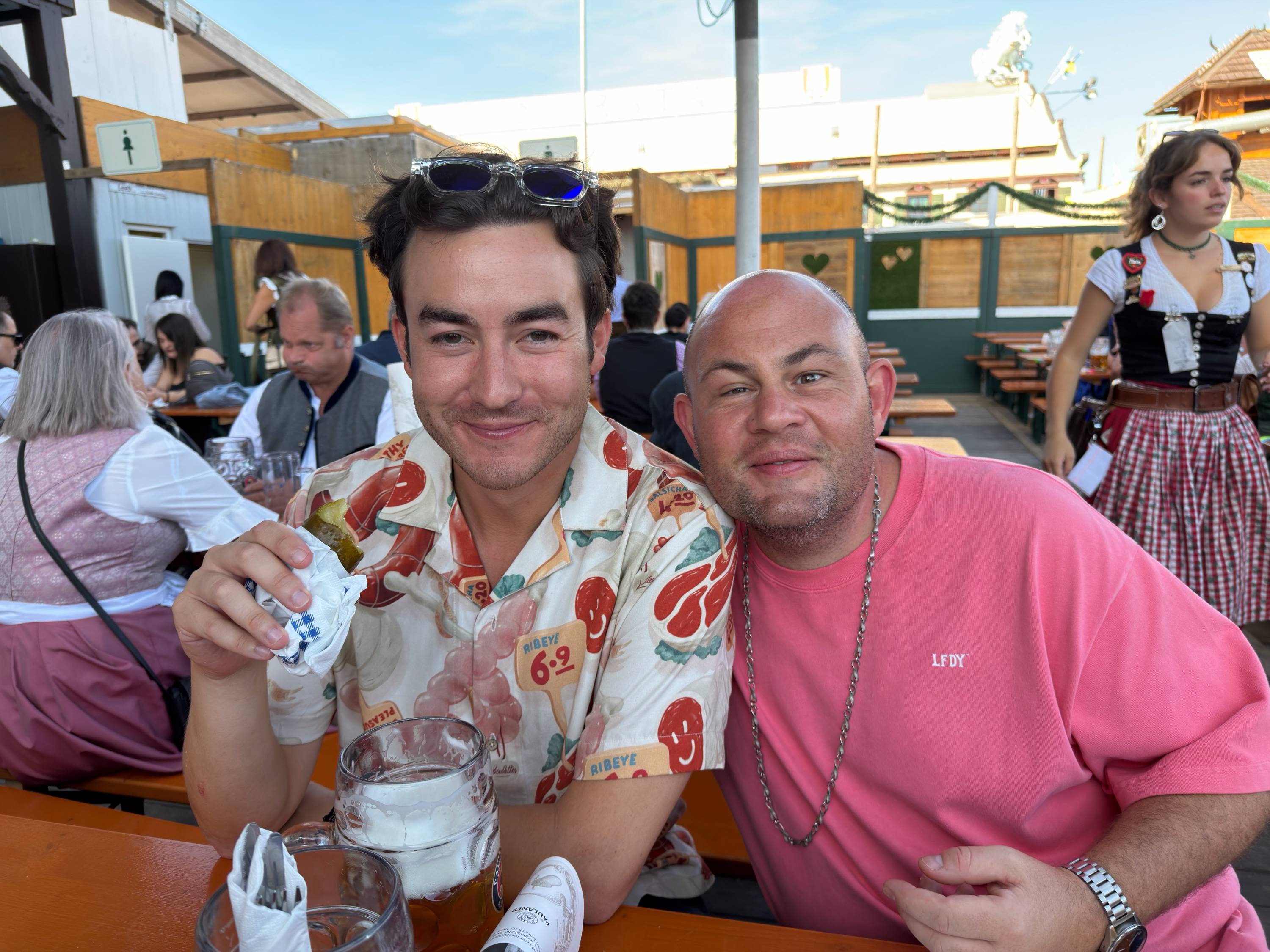 Spencer on the left and Sam on the right