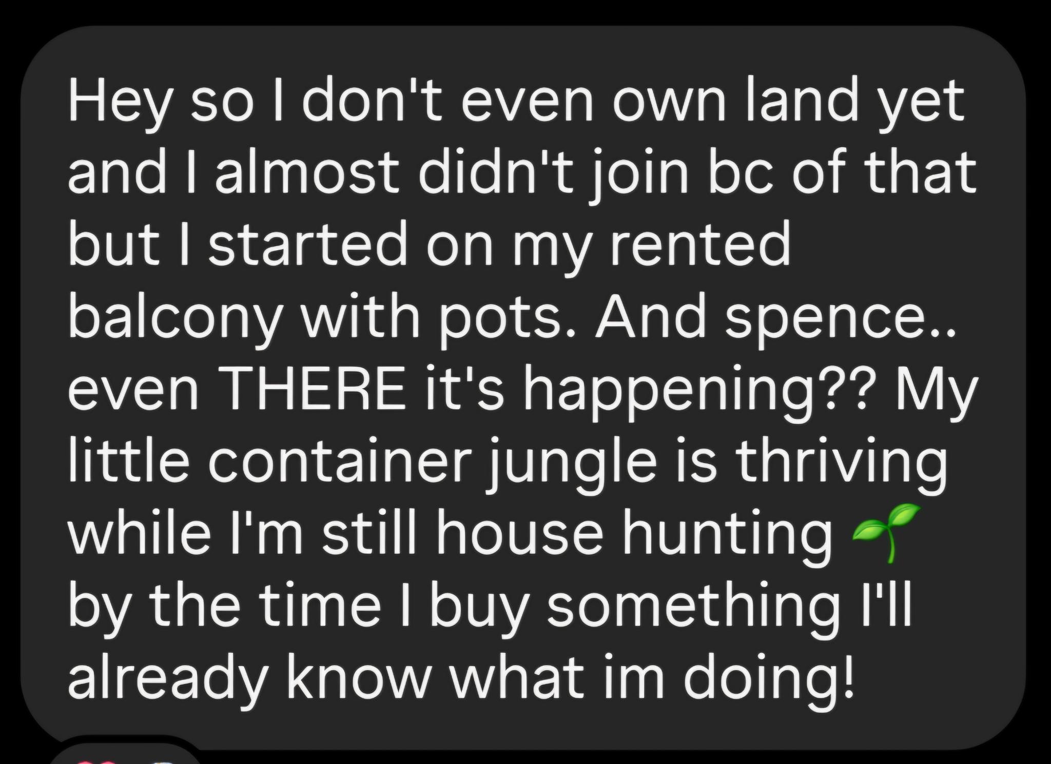 Message from a Frequency Gardener