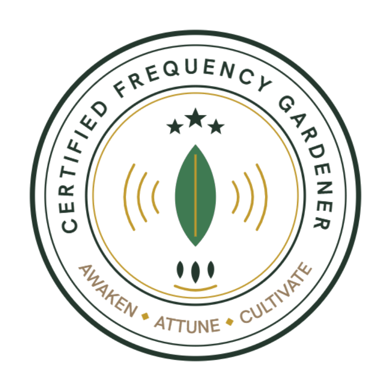 Certified Frequency Gardener seal