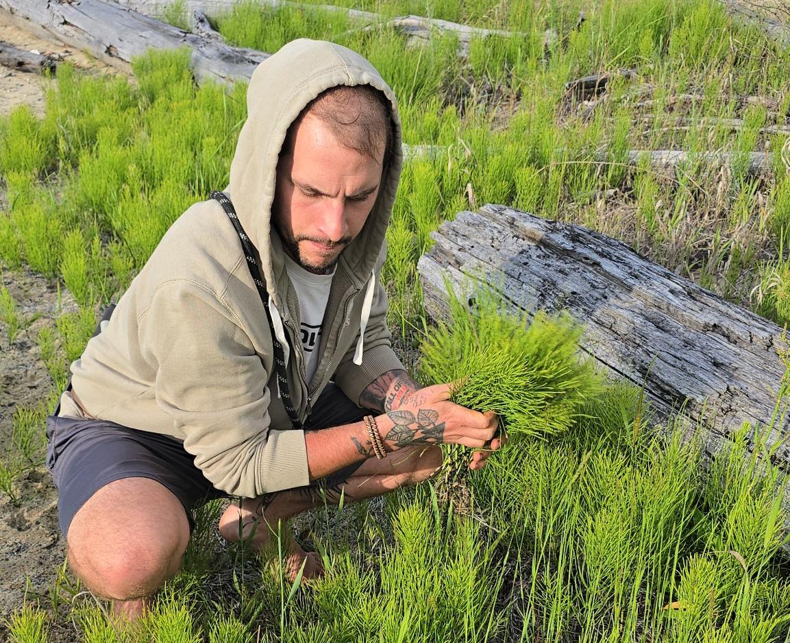 Spence Madden on his land