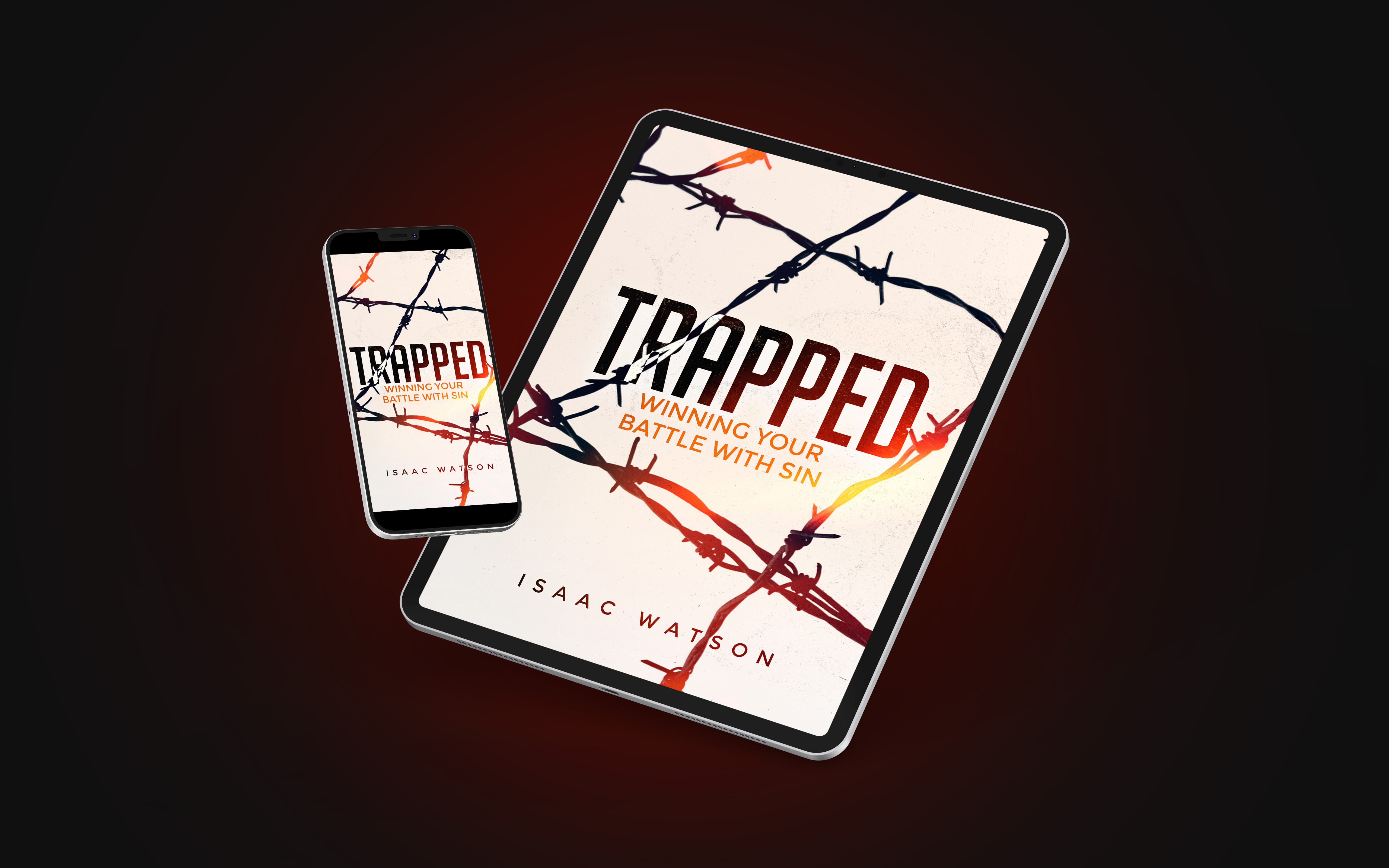 Trapped e-book on tablet and phone