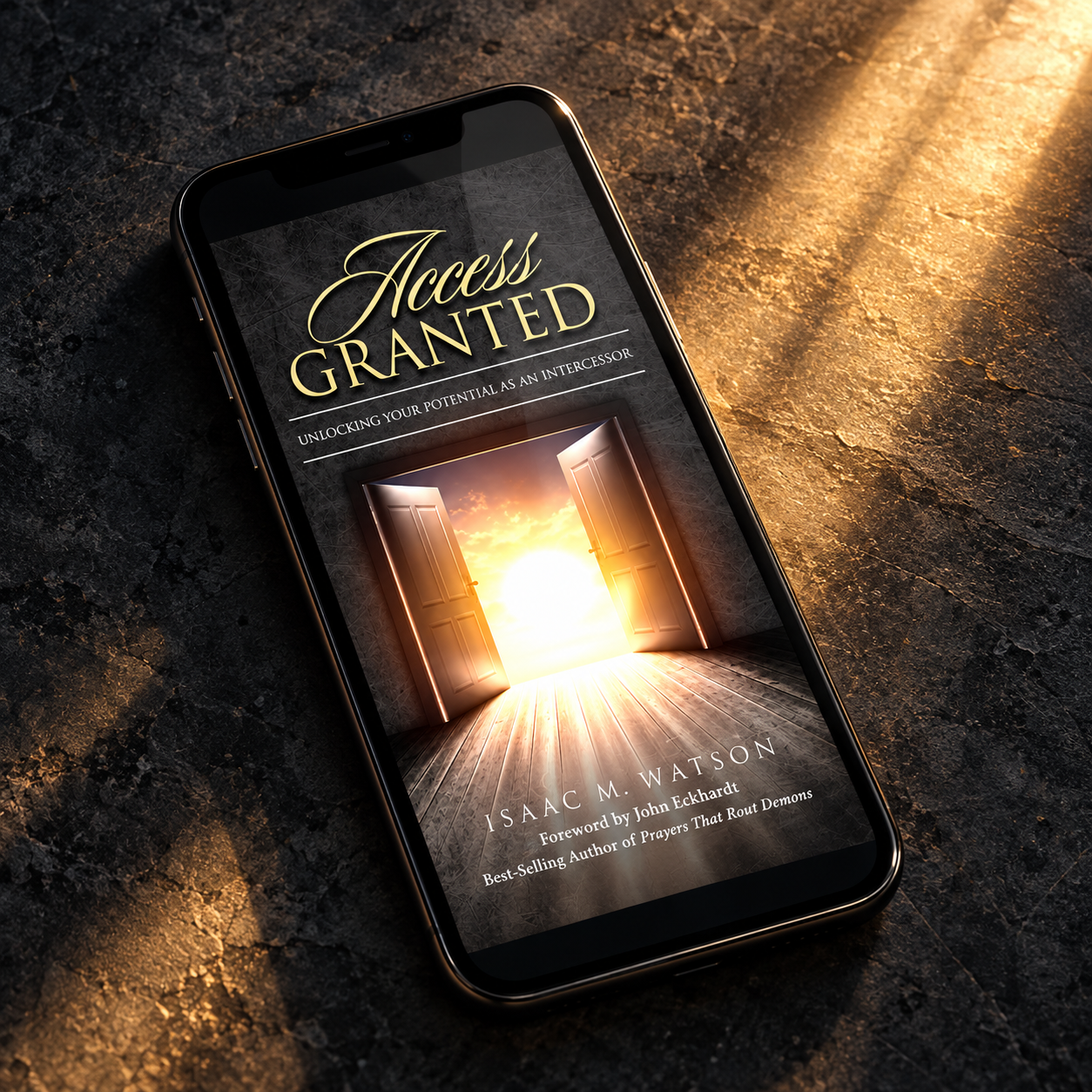 Access Granted e-book on phone