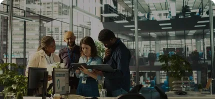 Technology company team