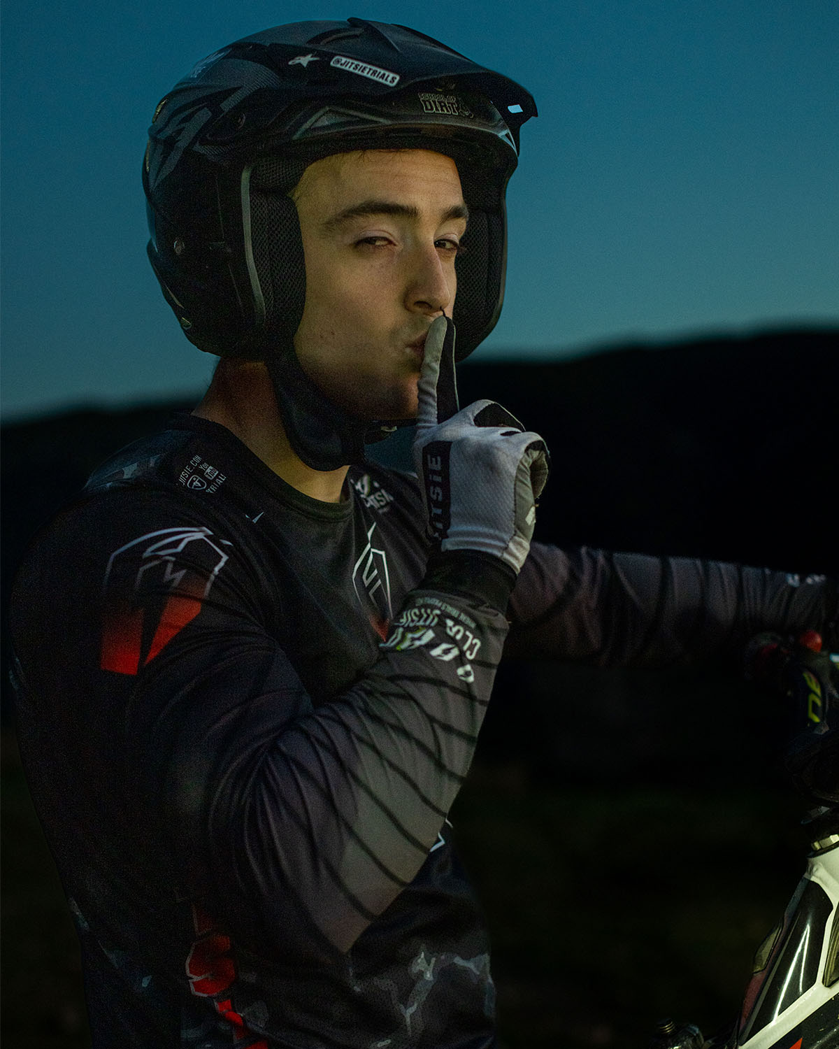 Felix sharing a trials training tip