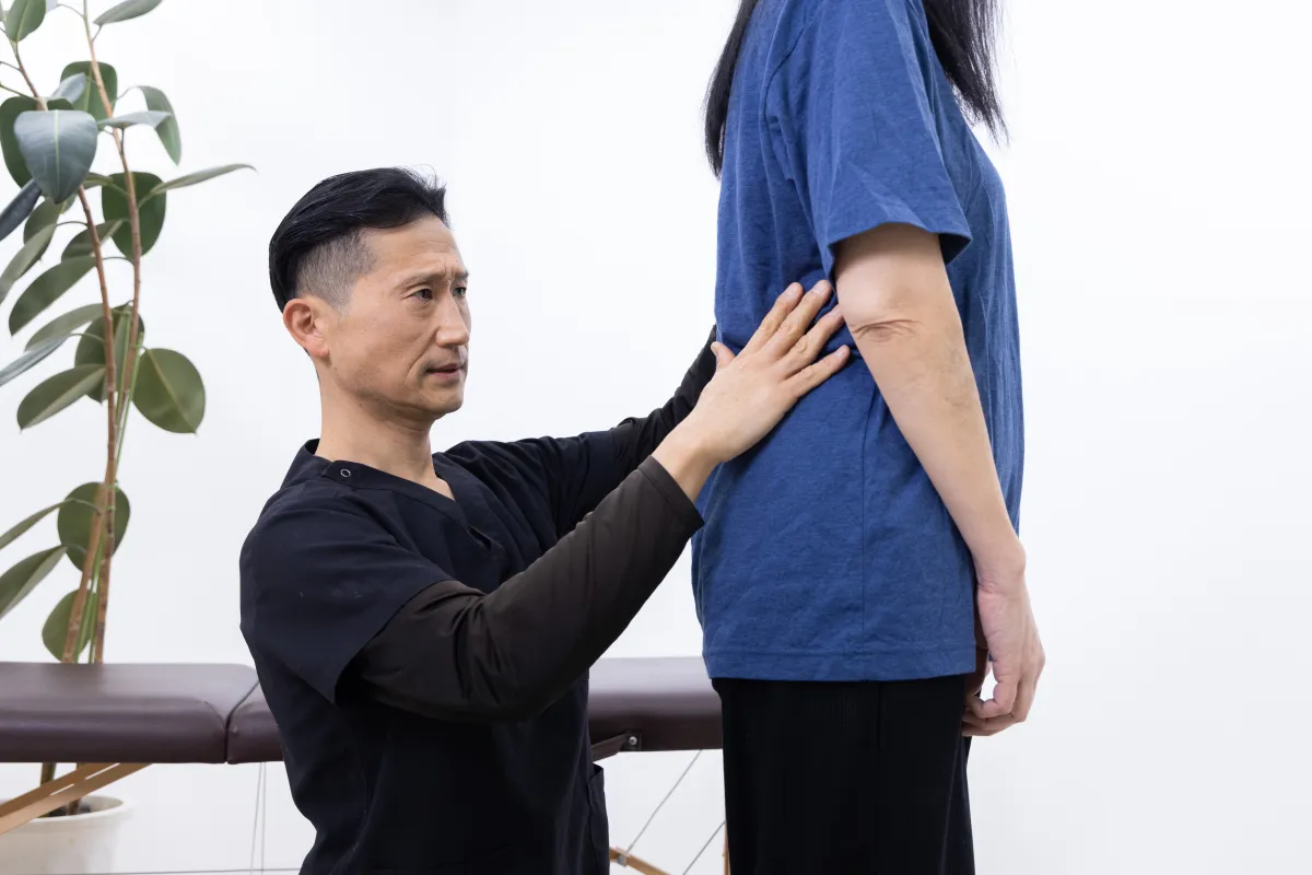 Clinical assessment for a lower-back pain case