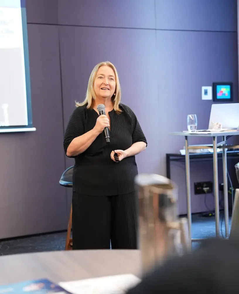 Charmion Ingram presenting at an event