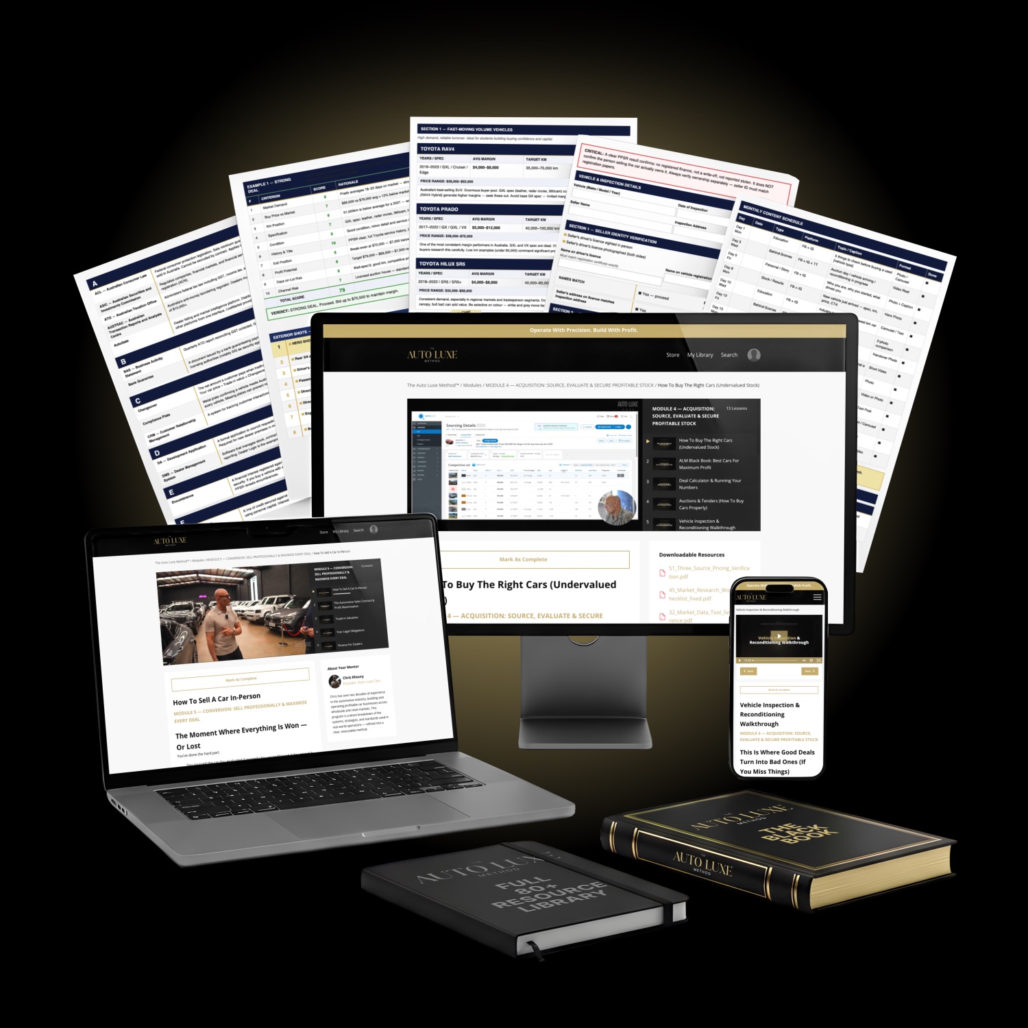 Auto Luxe Method — Course Mockup