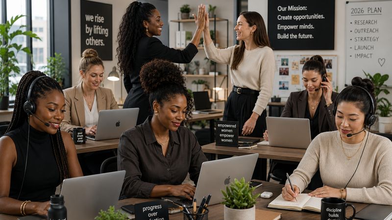 Max Tuchman's all-woman team of AI agents at work