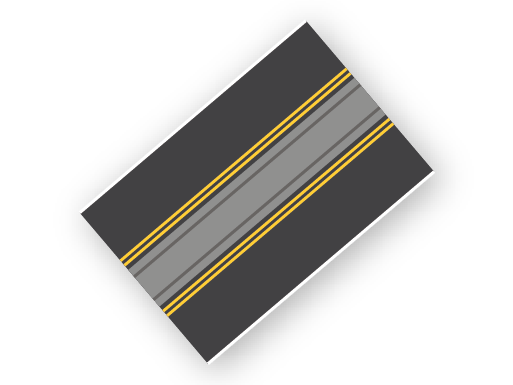 3 Lane (Median)