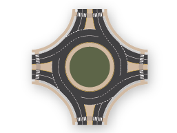 2×2 roundabout