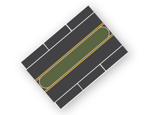 3 Lane (Median)