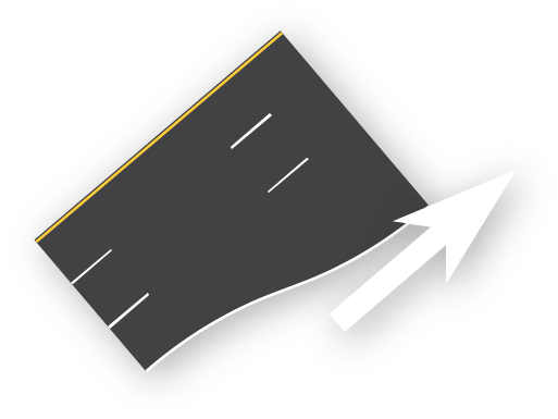3 to 4 (Add Right Lane)