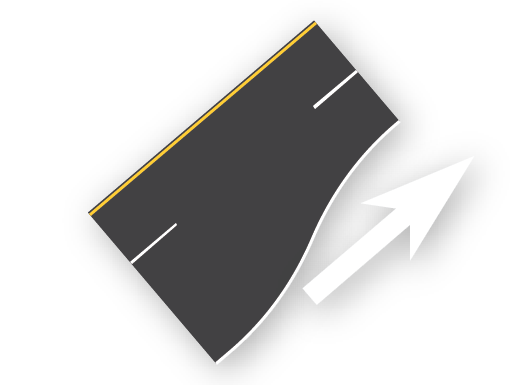 3 to 2 (End Right Lane)