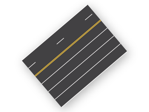 6 Lane (2+4 Solid)