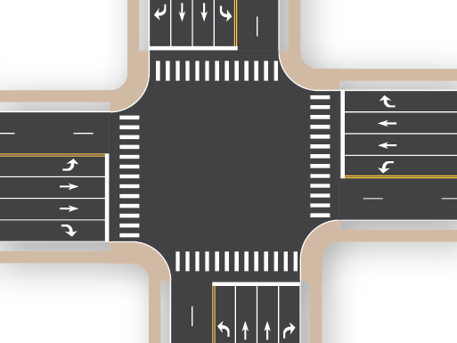 6×6 Intersection (Dual Offset)