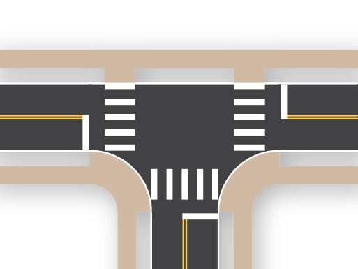 2×2 Intersection (3 Leg)