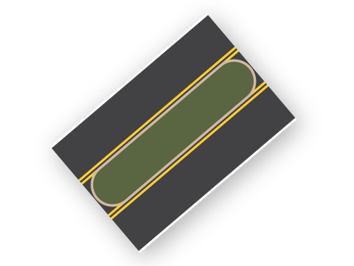 3 Lane (Median)