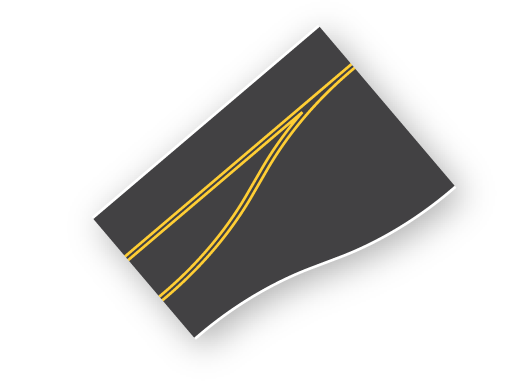 3 to 4 (End Right Lane)